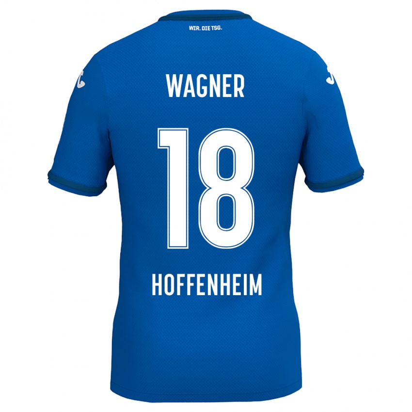 Kinder Ricardo Wagner #18 Königsblau Heimtrikot Trikot 2024/25 T-Shirt Belgien