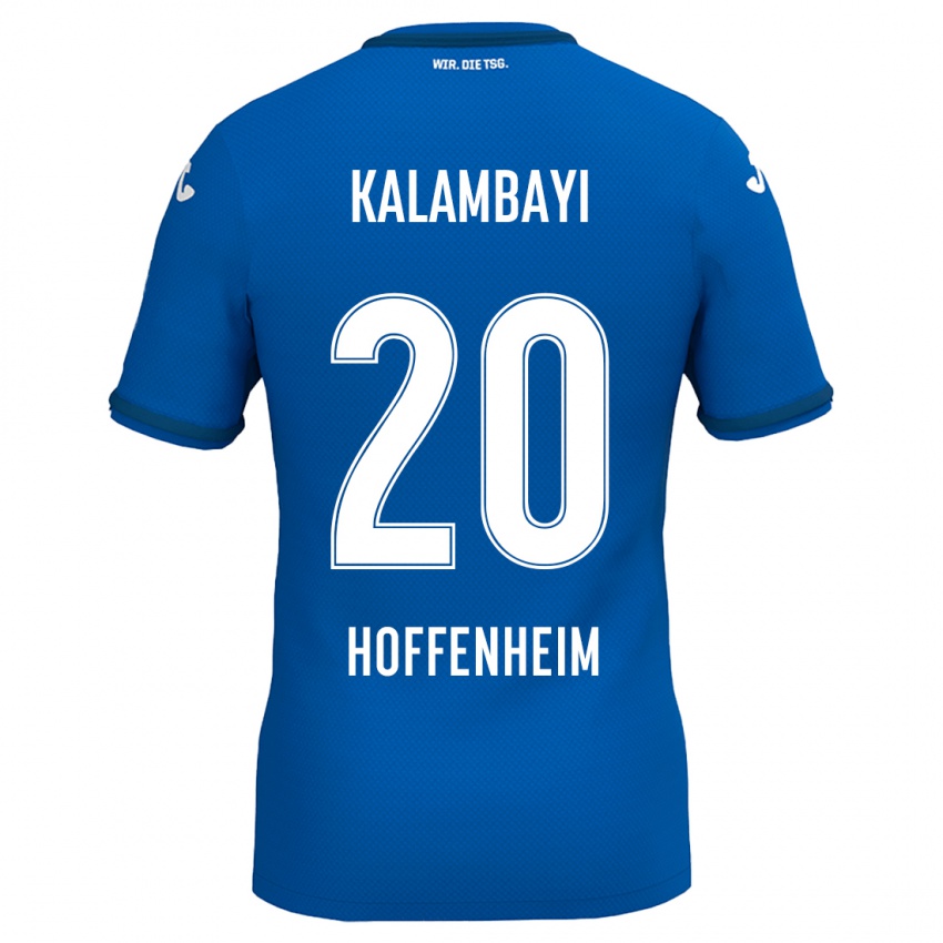 Kinder Simon Kalambayi #20 Königsblau Heimtrikot Trikot 2024/25 T-Shirt Belgien