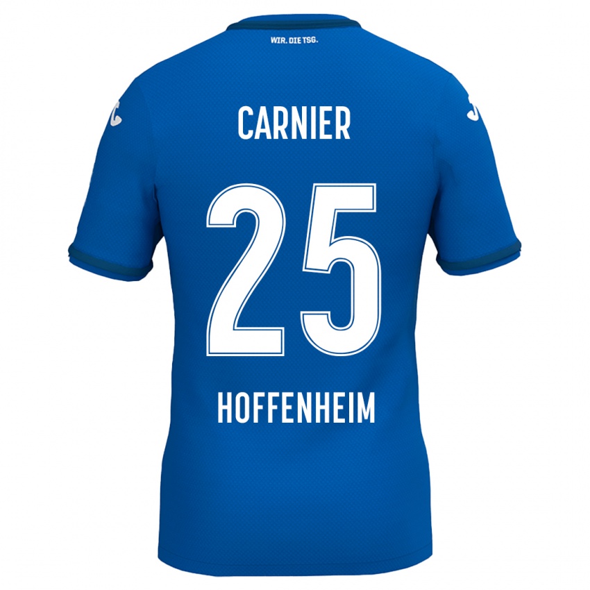 Kinder Alekseï Carnier #25 Königsblau Heimtrikot Trikot 2024/25 T-Shirt Belgien