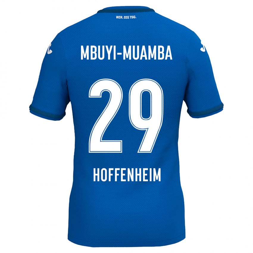 Kinder Hubert Mbuyi-Muamba #29 Königsblau Heimtrikot Trikot 2024/25 T-Shirt Belgien