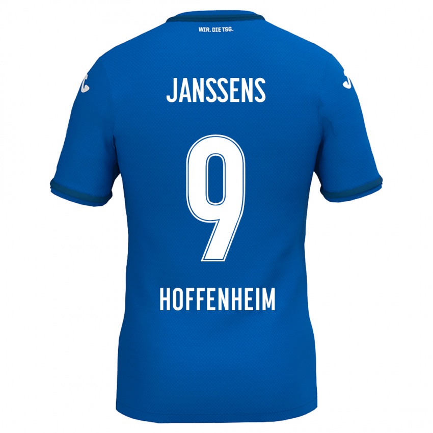 Kinder Jill Janssens #9 Königsblau Heimtrikot Trikot 2024/25 T-Shirt Belgien