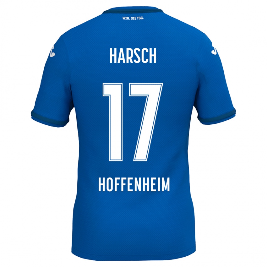 Kinder Franziska Harsch #17 Königsblau Heimtrikot Trikot 2024/25 T-Shirt Belgien