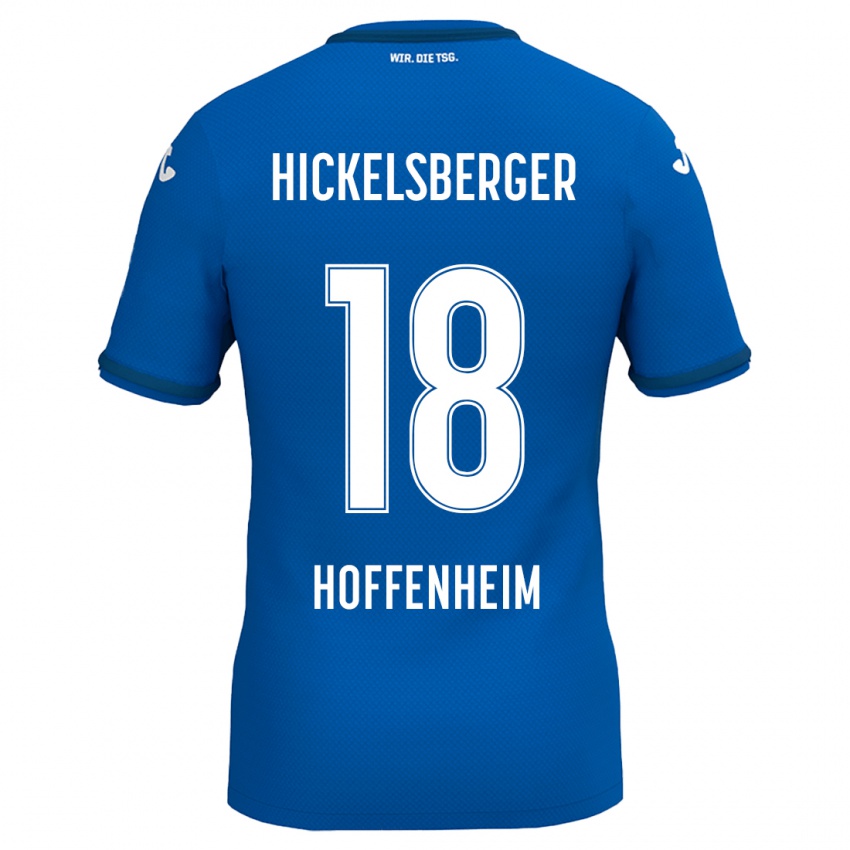 Kinder Julia Hickelsberger #18 Königsblau Heimtrikot Trikot 2024/25 T-Shirt Belgien