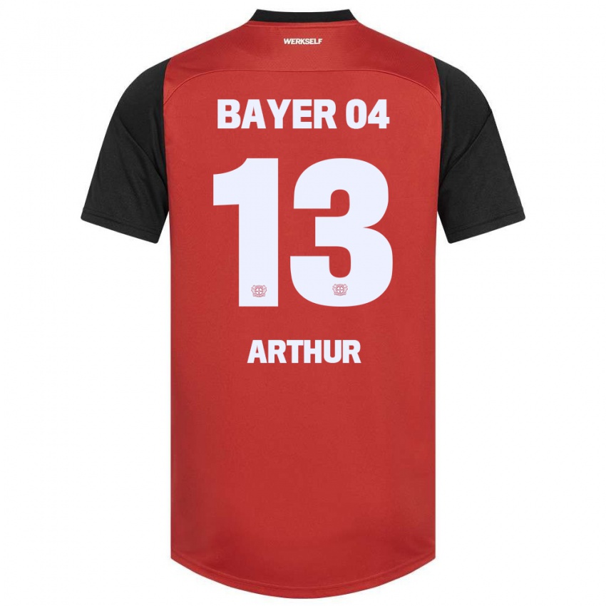 Kinderen Arthur #13 Rood Zwart Thuisshirt Thuistenue 2024/25 T-Shirt België