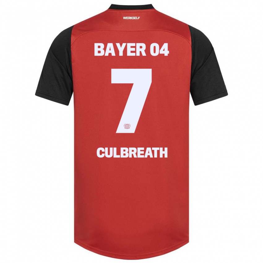 Kinder Montrell Culbreath #7 Rot Schwarz Heimtrikot Trikot 2024/25 T-Shirt Belgien