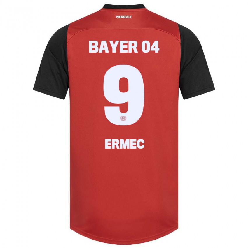 Kinder Berkan Ermec #9 Rot Schwarz Heimtrikot Trikot 2024/25 T-Shirt Belgien