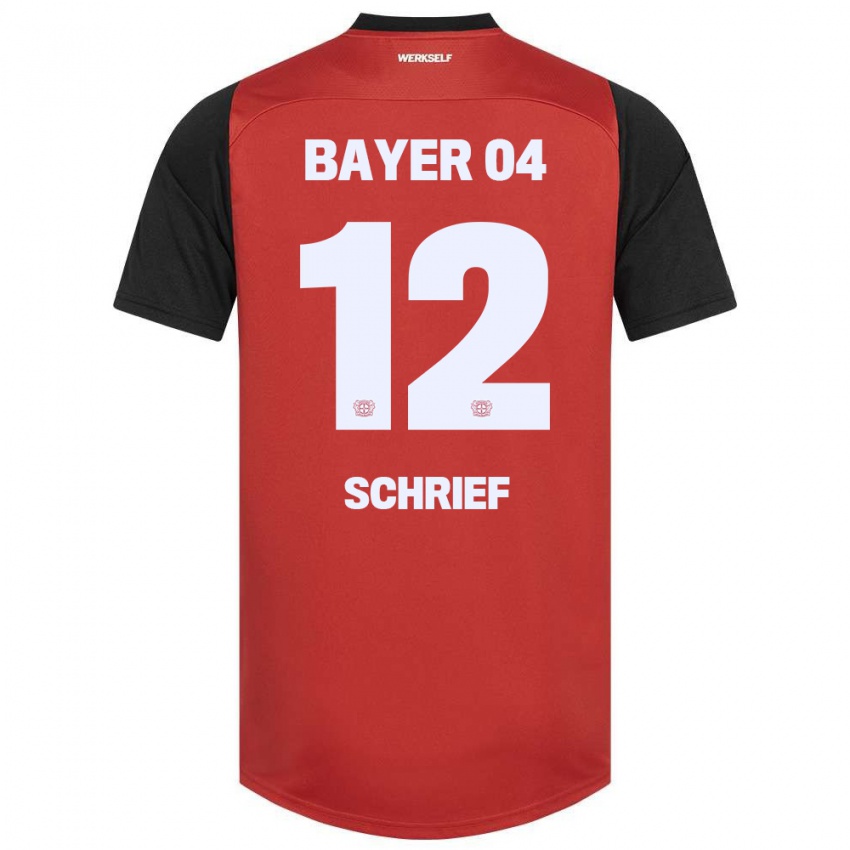 Kinderen Moritz Schrief #12 Rood Zwart Thuisshirt Thuistenue 2024/25 T-Shirt België