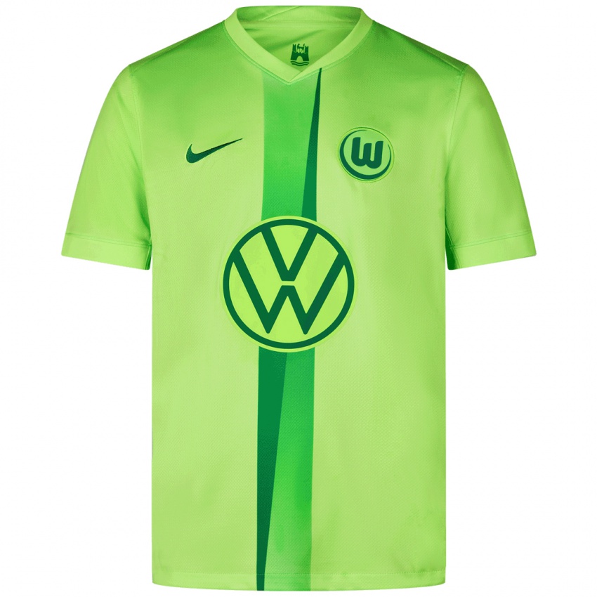 Kinder Saido Balde #19 Fluoreszierendes Grün Heimtrikot Trikot 2024/25 T-Shirt Belgien