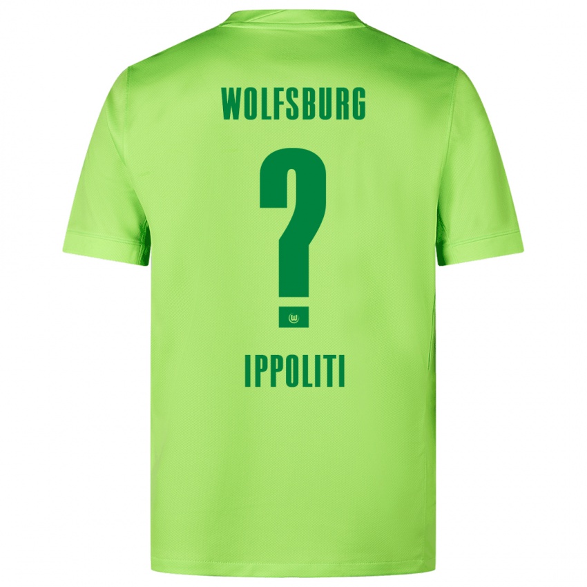 Kinder Mario Ippoliti #0 Fluoreszierendes Grün Heimtrikot Trikot 2024/25 T-Shirt Belgien