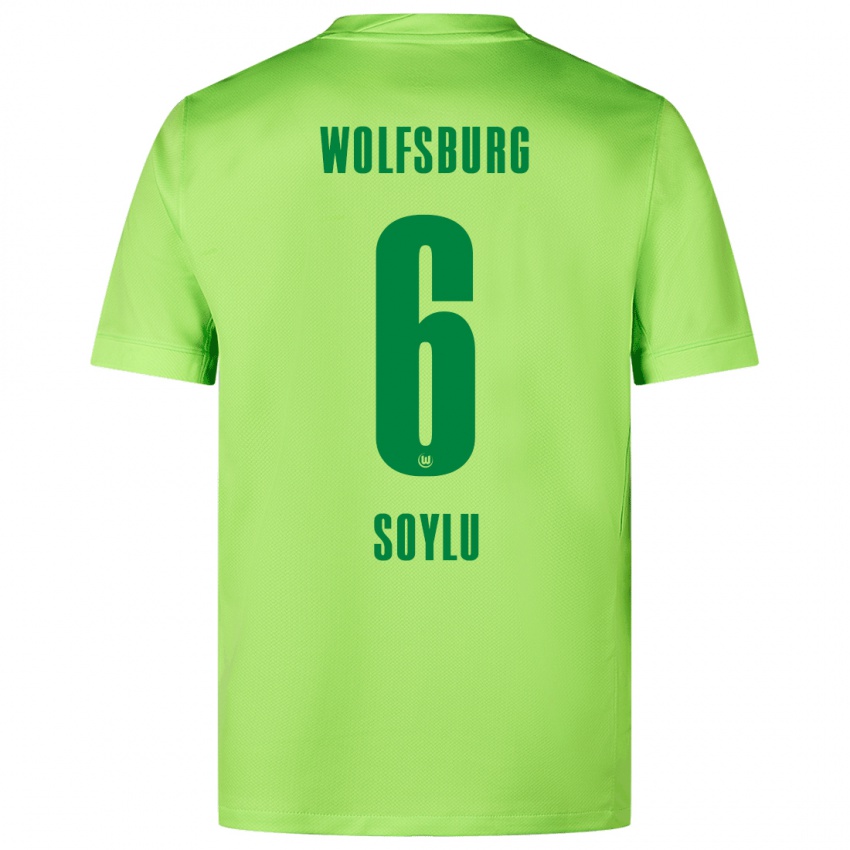 Kinder Darwin Soylu #6 Fluoreszierendes Grün Heimtrikot Trikot 2024/25 T-Shirt Belgien