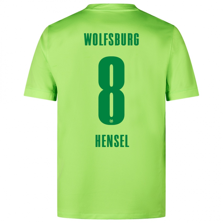 Kinder Pharell Hensel #8 Fluoreszierendes Grün Heimtrikot Trikot 2024/25 T-Shirt Belgien