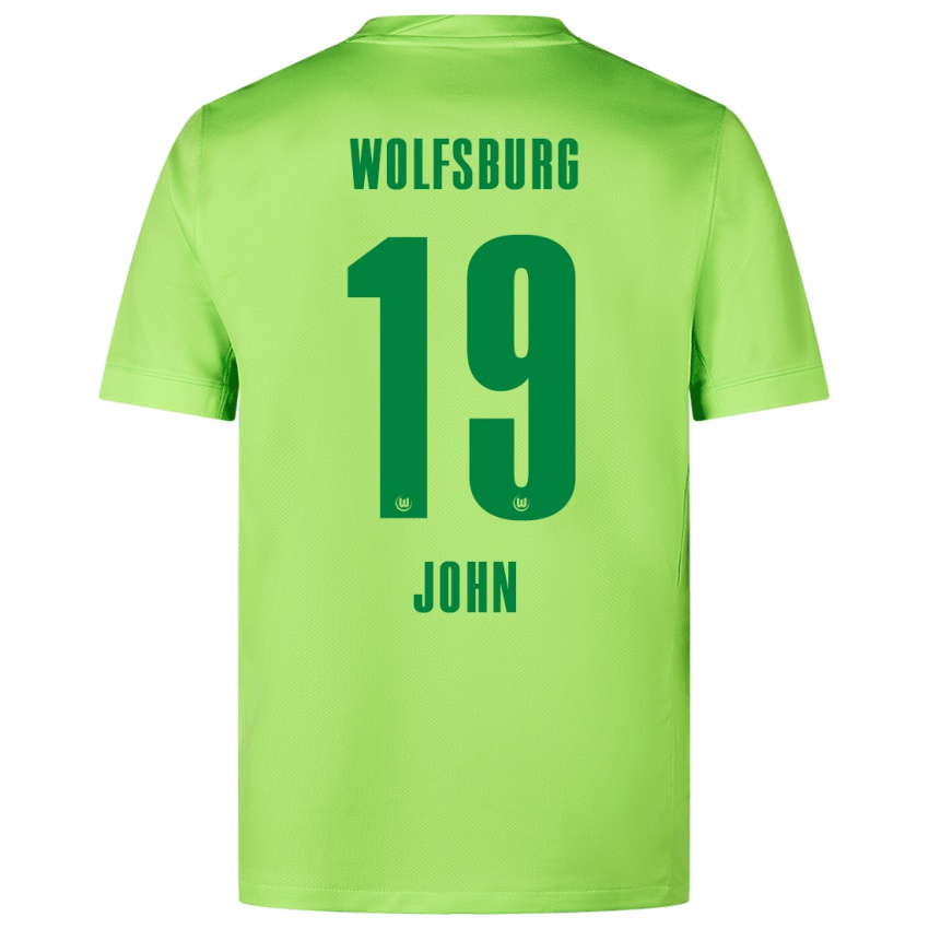 Kinder Michael John #19 Fluoreszierendes Grün Heimtrikot Trikot 2024/25 T-Shirt Belgien