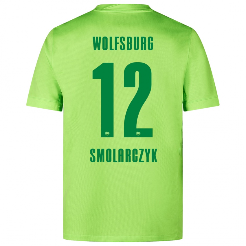 Kinder Nelly Smolarczyk #12 Fluoreszierendes Grün Heimtrikot Trikot 2024/25 T-Shirt Belgien