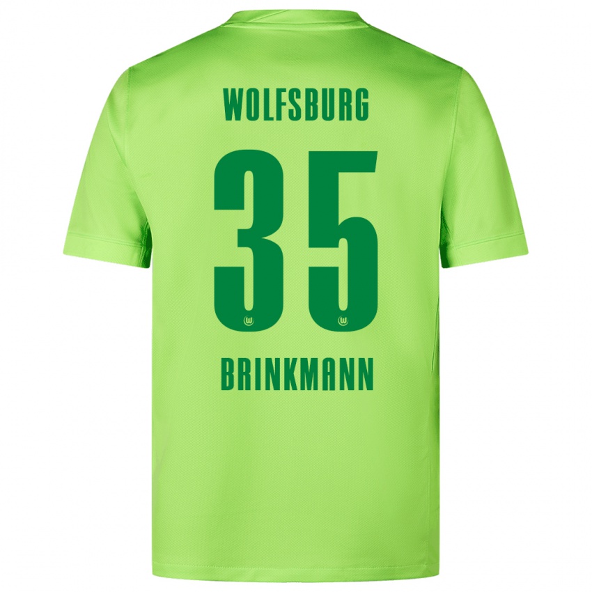 Kinder Karla Brinkmann #35 Fluoreszierendes Grün Heimtrikot Trikot 2024/25 T-Shirt Belgien