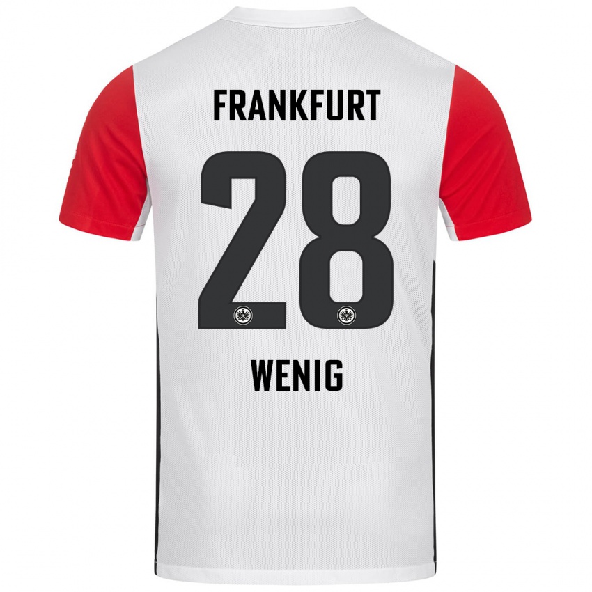 Kinder Marcel Wenig #28 Weiß Rot Heimtrikot Trikot 2024/25 T-Shirt Belgien