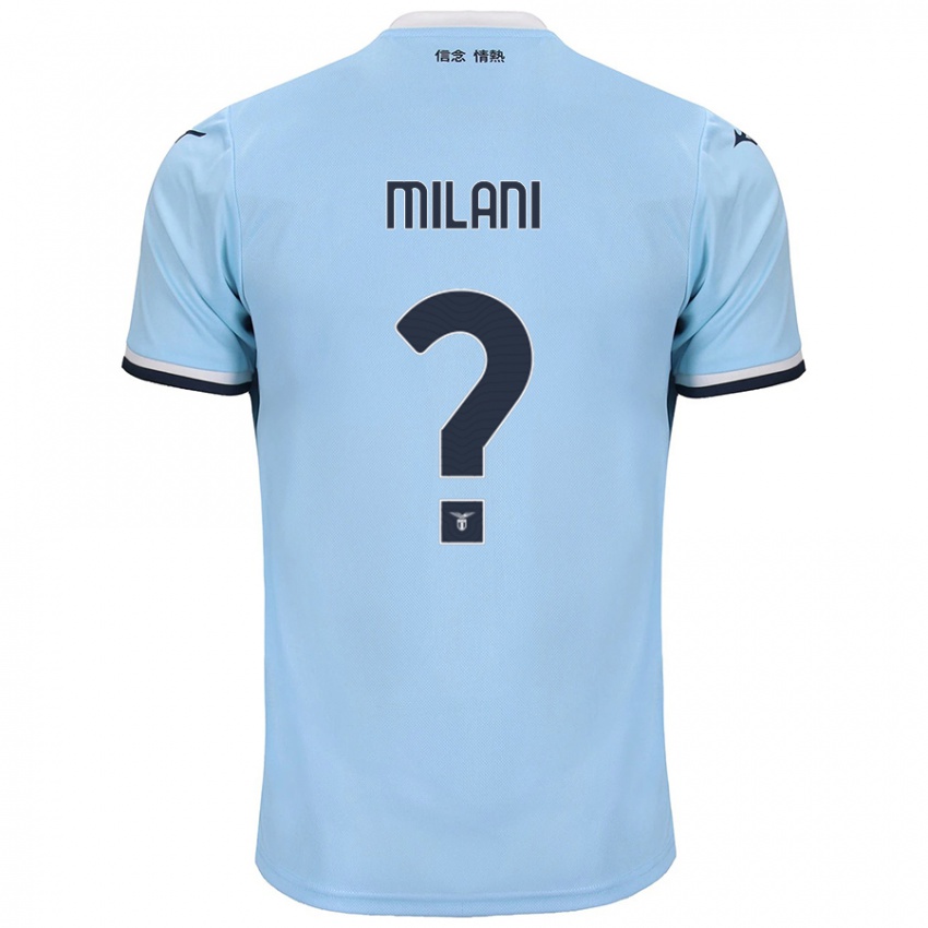 Kinderen Alessandro Milani #0 Blauw Thuisshirt Thuistenue 2024/25 T-Shirt België