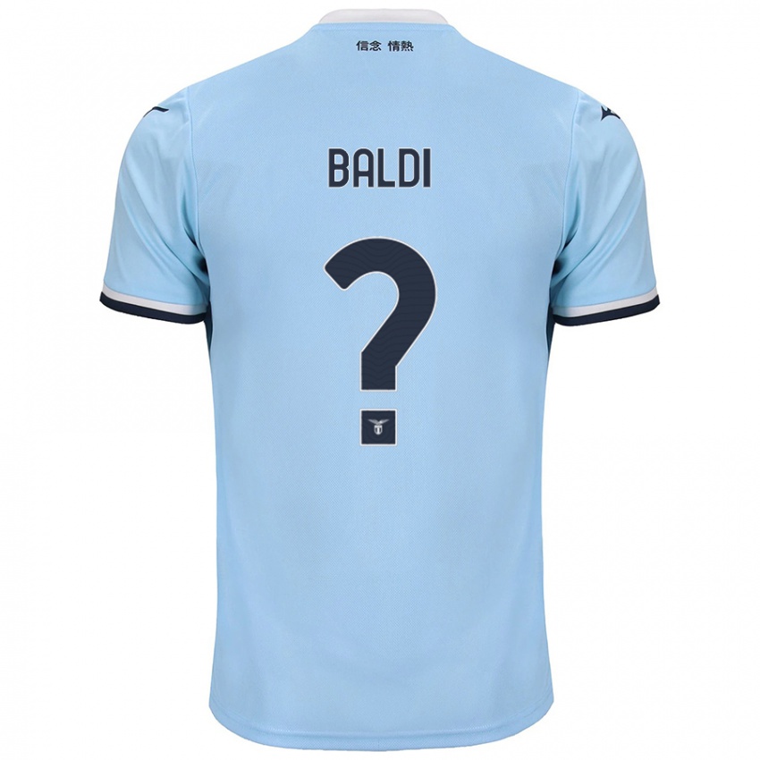 Kinderen Mattia Santagostino Baldi #0 Blauw Thuisshirt Thuistenue 2024/25 T-Shirt België