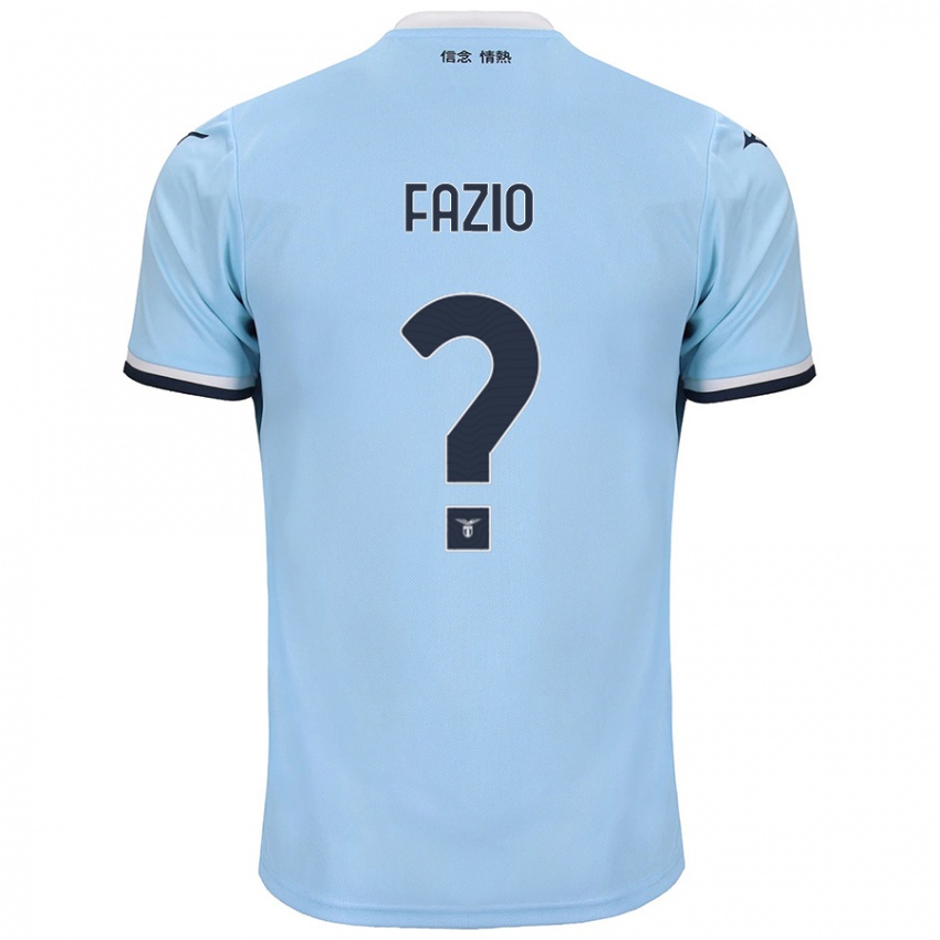 Kinderen Francesco Fazio #0 Blauw Thuisshirt Thuistenue 2024/25 T-Shirt België