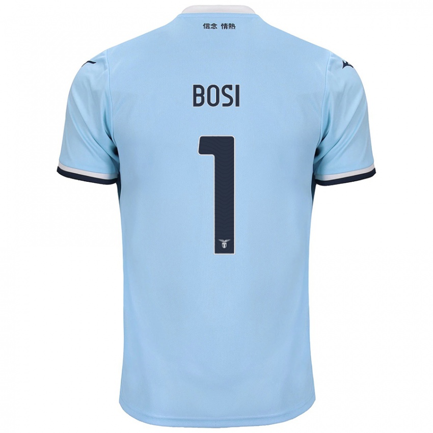 Kinderen Gioele Bosi #1 Blauw Thuisshirt Thuistenue 2024/25 T-Shirt België