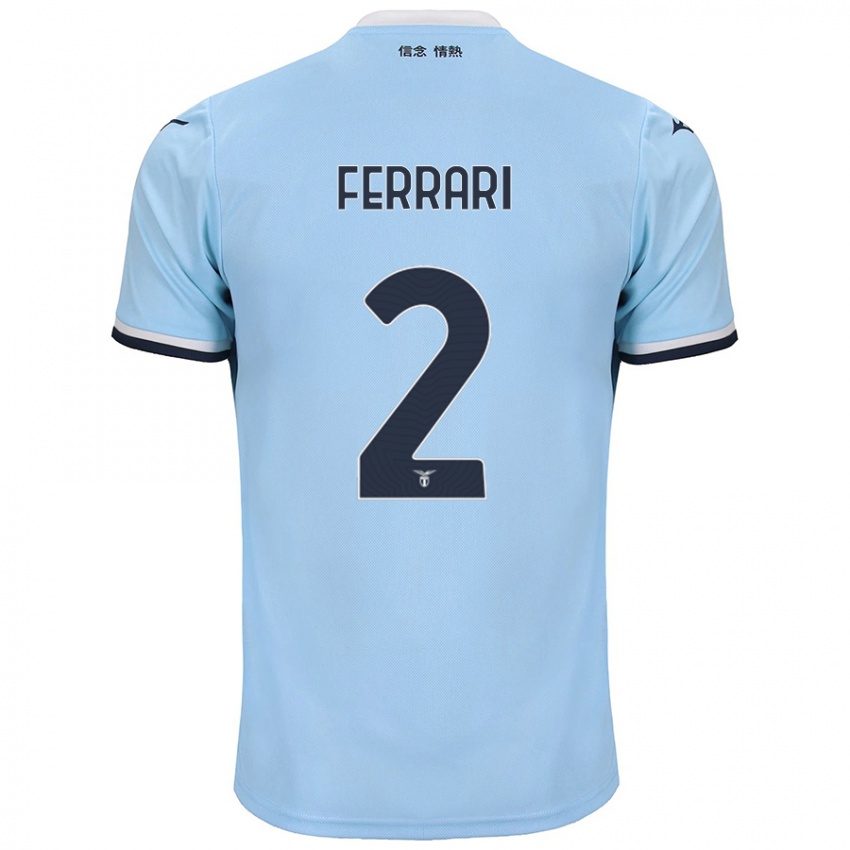 Kinderen Lorenzo Ferrari #2 Blauw Thuisshirt Thuistenue 2024/25 T-Shirt België