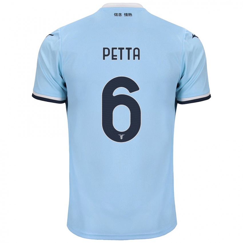 Kinder Andrea Petta #6 Blau Heimtrikot Trikot 2024/25 T-Shirt Belgien