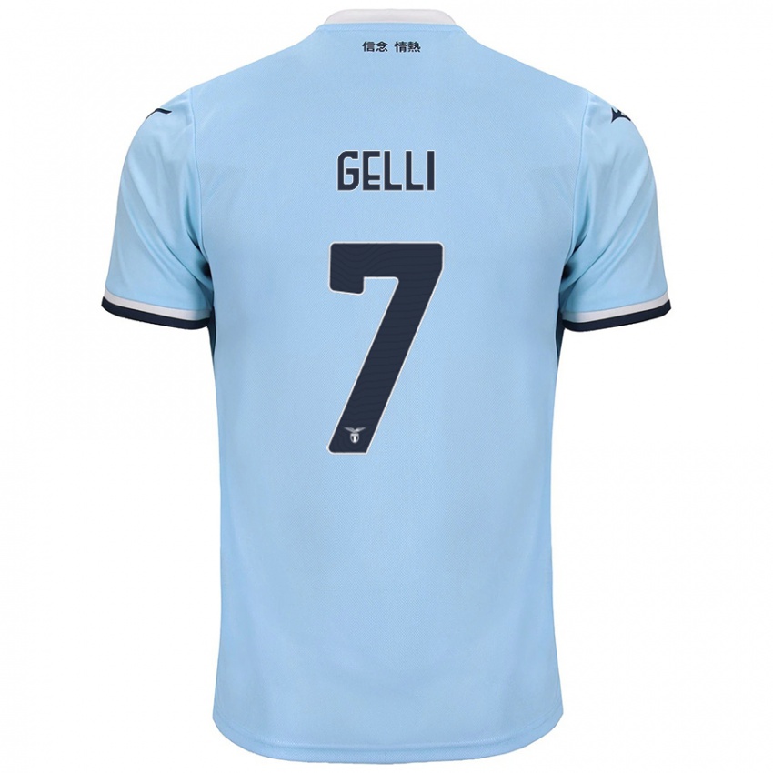 Kinderen Valerio Gelli #7 Blauw Thuisshirt Thuistenue 2024/25 T-Shirt België