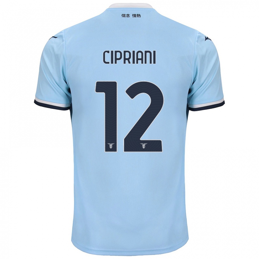 Kinderen Alessio Cipriani #12 Blauw Thuisshirt Thuistenue 2024/25 T-Shirt België