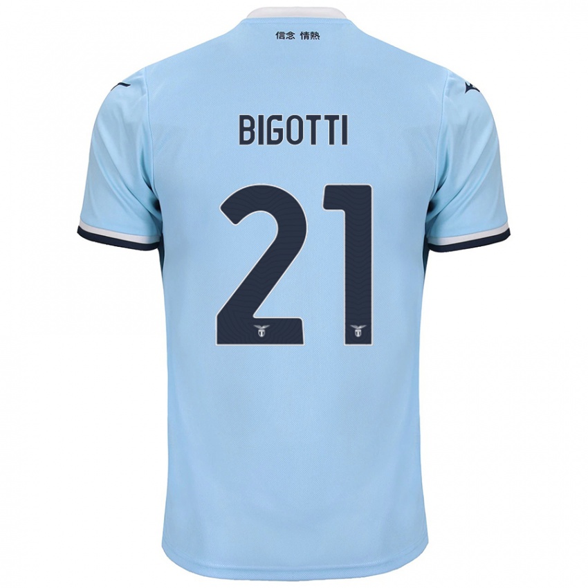 Kinderen Massimo Bigotti #21 Blauw Thuisshirt Thuistenue 2024/25 T-Shirt België