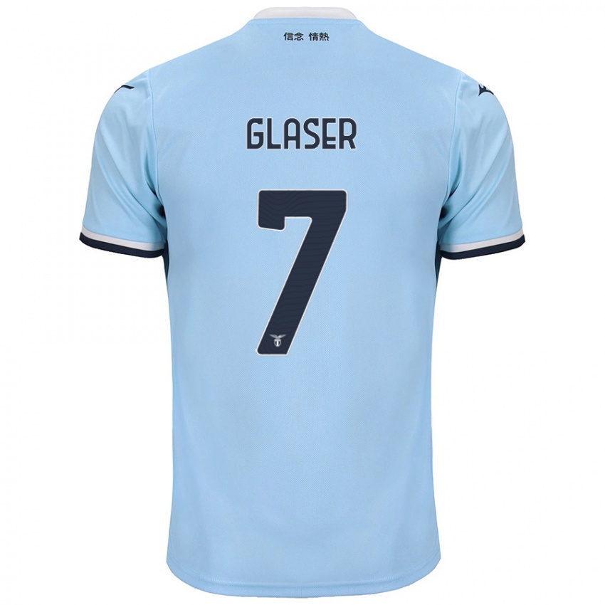 Kinderen Julia Glaser #7 Blauw Thuisshirt Thuistenue 2024/25 T-Shirt België