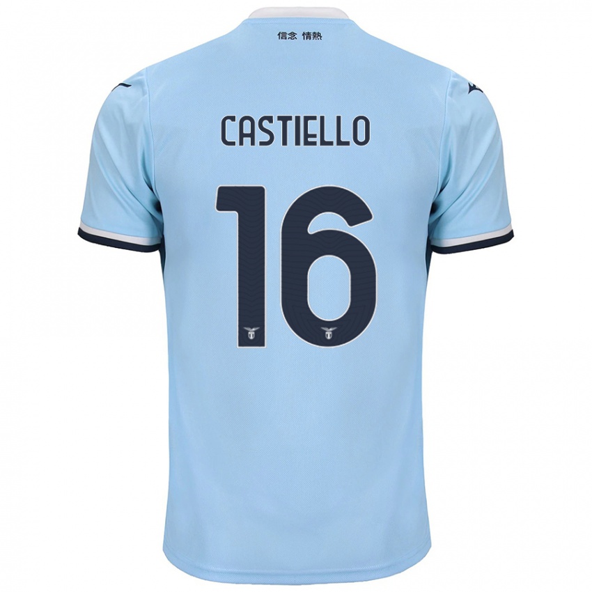 Kinderen Antonietta Castiello #16 Blauw Thuisshirt Thuistenue 2024/25 T-Shirt België