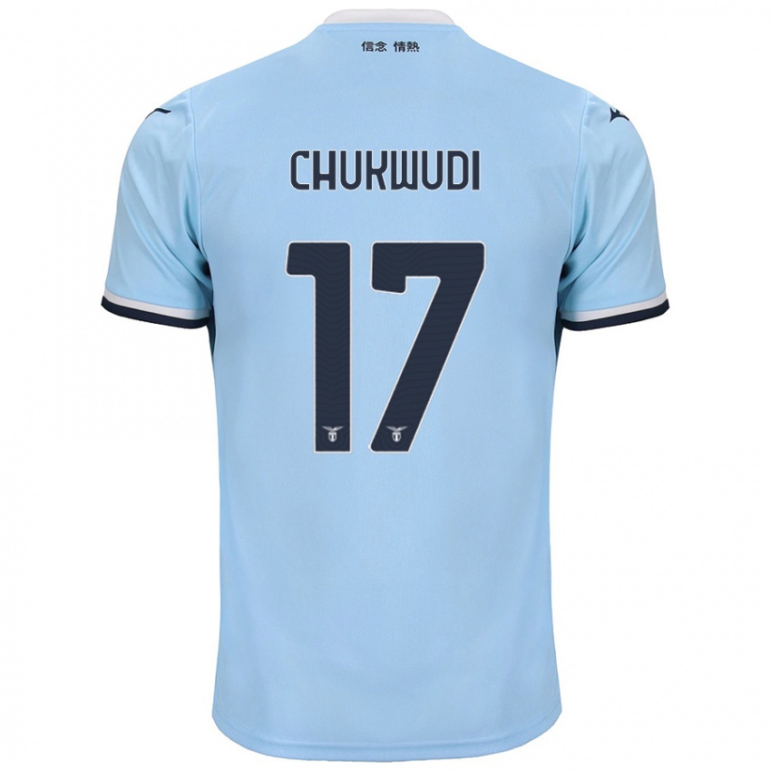 Kinderen Ogonna Franca Chukwudi #17 Blauw Thuisshirt Thuistenue 2024/25 T-Shirt België