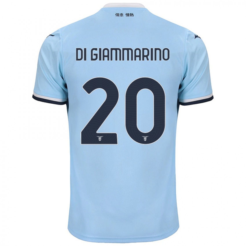 Kinderen Virginia Di Giammarino #20 Blauw Thuisshirt Thuistenue 2024/25 T-Shirt België