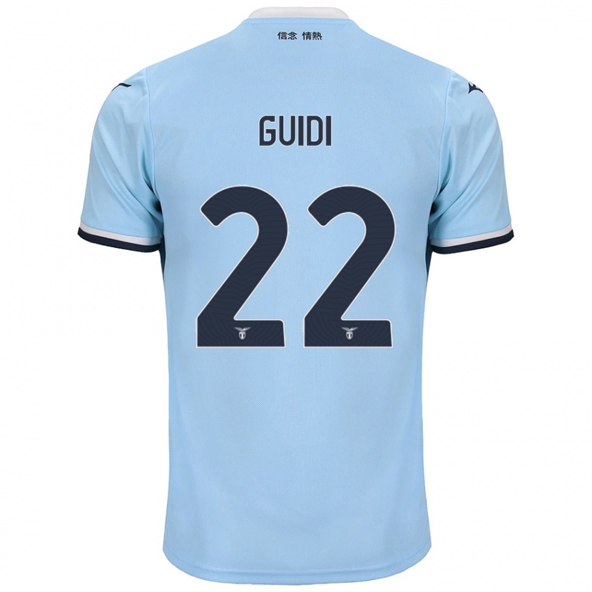 Kinderen Emma Guidi #22 Blauw Thuisshirt Thuistenue 2024/25 T-Shirt België