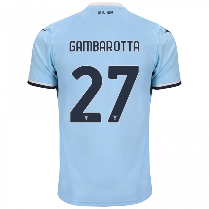 Kinderen Margot Gambarotta #27 Blauw Thuisshirt Thuistenue 2024/25 T-Shirt België