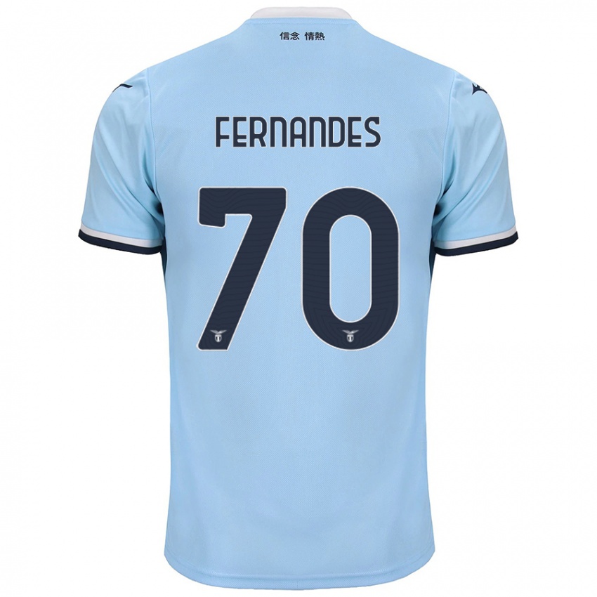 Kinderen Saná Fernandes #70 Blauw Thuisshirt Thuistenue 2024/25 T-Shirt België