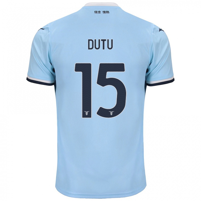 Kinderen Matteo Dutu #15 Blauw Thuisshirt Thuistenue 2024/25 T-Shirt België