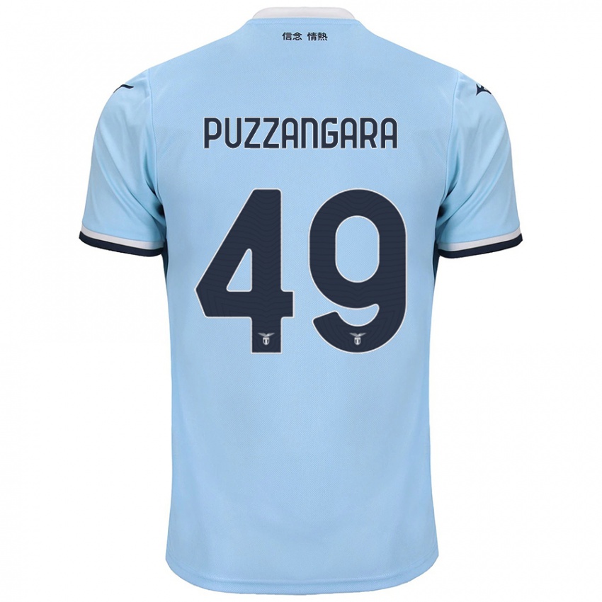 Kinderen Angelo Antonio Puzzangara #49 Blauw Thuisshirt Thuistenue 2024/25 T-Shirt België