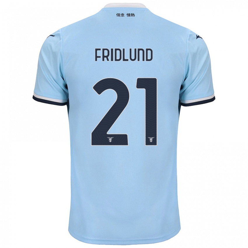 Kinderen Johanne Fridlund #21 Blauw Thuisshirt Thuistenue 2024/25 T-Shirt België