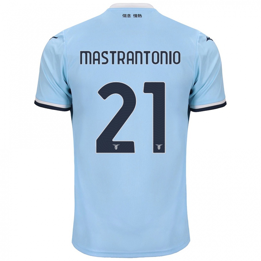 Kinderen Ella Mastrantonio #21 Blauw Thuisshirt Thuistenue 2024/25 T-Shirt België