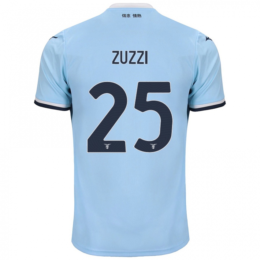 Kinderen Giorgia Zuzzi #25 Blauw Thuisshirt Thuistenue 2024/25 T-Shirt België