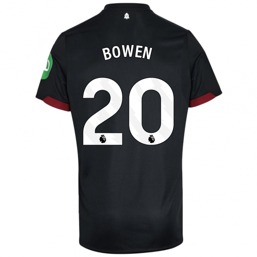 Kinderen Jarrod Bowen #20 Zwart Wit Uitshirt Uittenue 2024/25 T-Shirt België