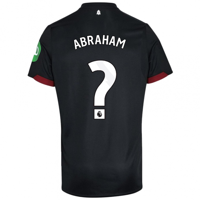 Kinderen Dondre Abraham #0 Zwart Wit Uitshirt Uittenue 2024/25 T-Shirt België