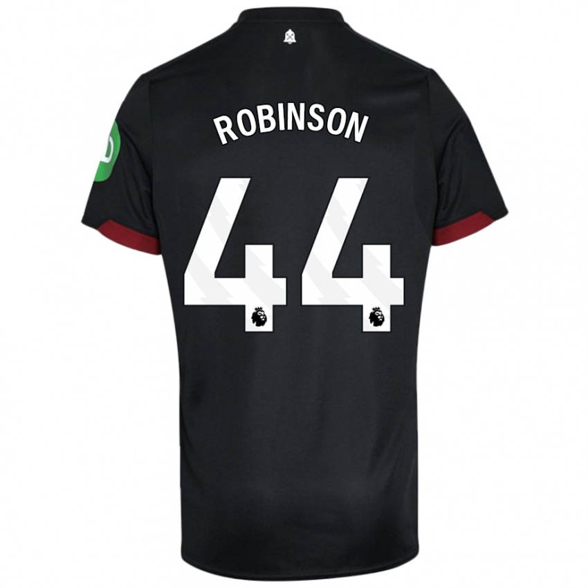 Kinderen Junior Robinson #44 Zwart Wit Uitshirt Uittenue 2024/25 T-Shirt België