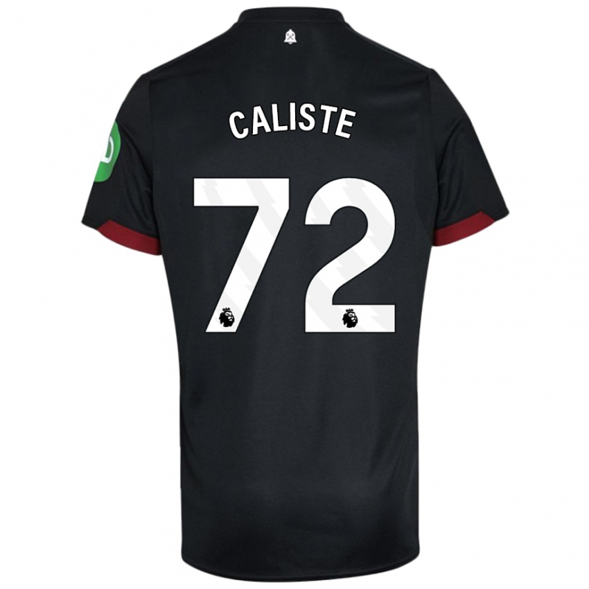 Kinderen Gabriel Caliste #72 Zwart Wit Uitshirt Uittenue 2024/25 T-Shirt België