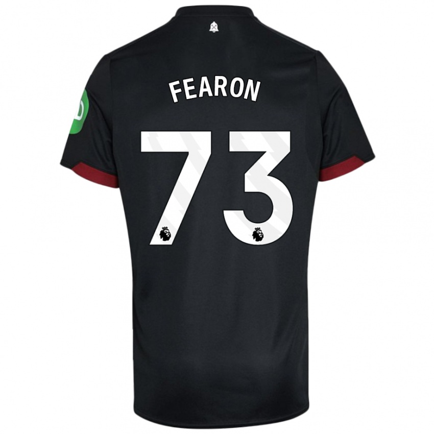 Kinderen Preston Fearon #73 Zwart Wit Uitshirt Uittenue 2024/25 T-Shirt België