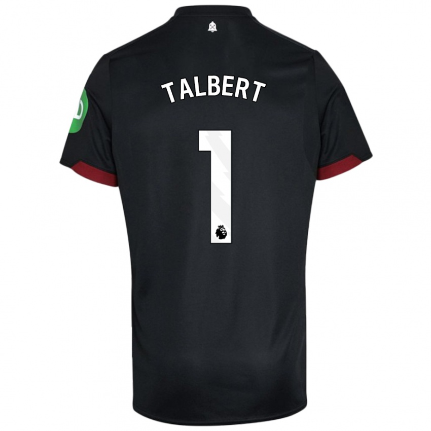 Kinderen Katelin Talbert #1 Zwart Wit Uitshirt Uittenue 2024/25 T-Shirt België