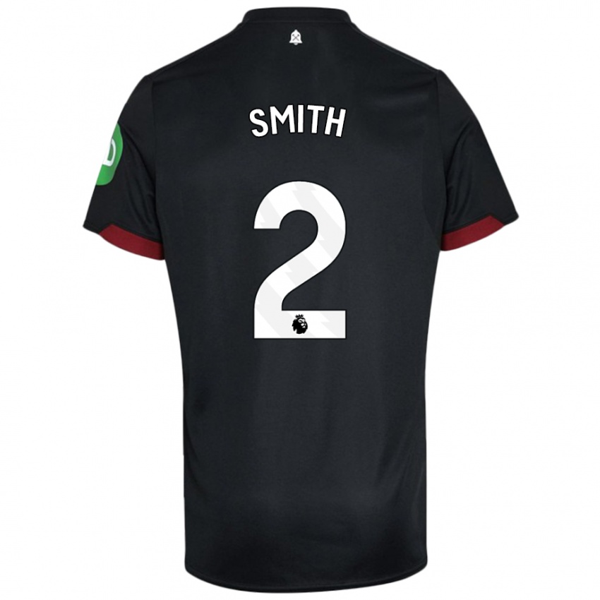 Kinderen Kirsty Smith #2 Zwart Wit Uitshirt Uittenue 2024/25 T-Shirt België