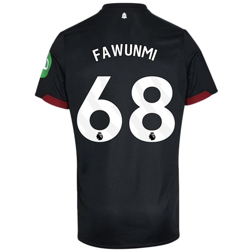 Kinderen Favour Fawunmi #68 Zwart Wit Uitshirt Uittenue 2024/25 T-Shirt België