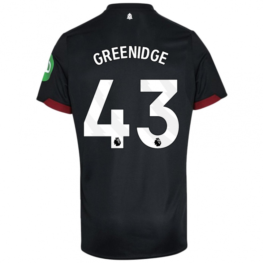 Kinderen Will Greenidge #43 Zwart Wit Uitshirt Uittenue 2024/25 T-Shirt België