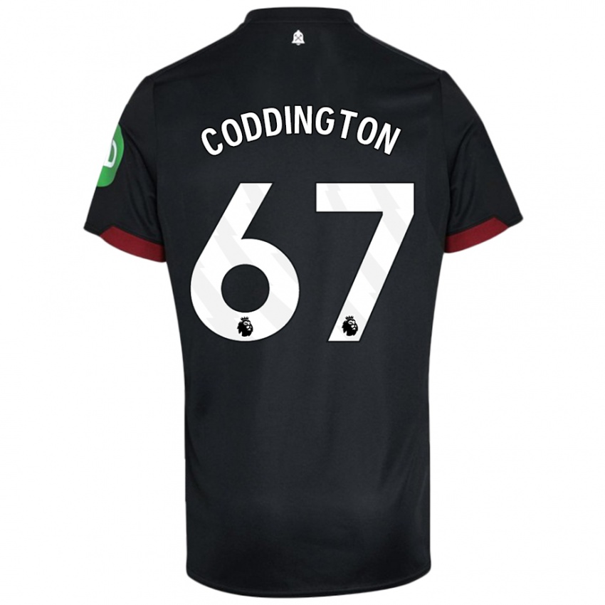 Kinder Remy Coddington #67 Schwarz Weiß Auswärtstrikot Trikot 2024/25 T-Shirt Belgien